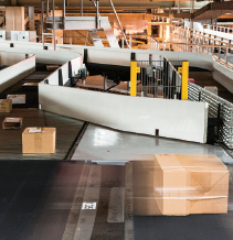 The new sorting system at the Härkingen parcel center is currently the most effi - cient run by Swiss Post.